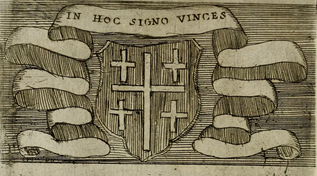 An illustration from De gli habiti delle religioni con le armi e breue descrittion loro, libro primo[-terza], 1626, leaf 71