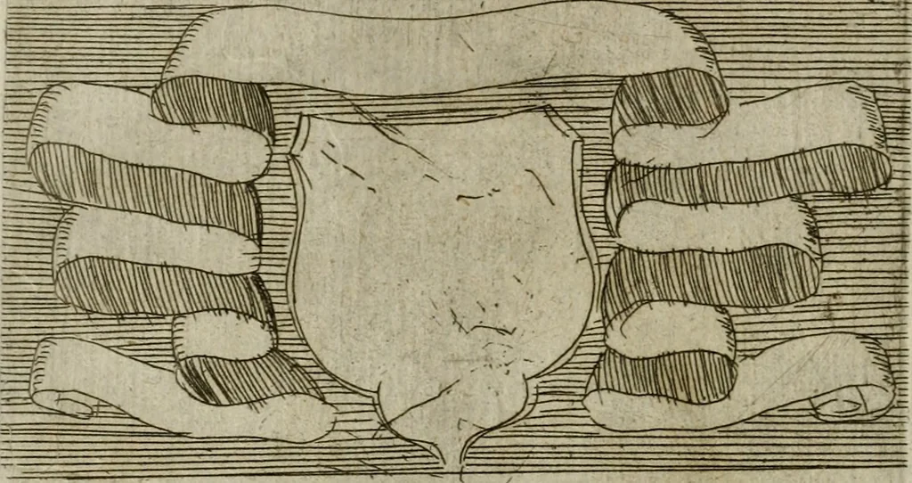 An illustration from De gli habiti delle religioni con le armi e breue descrittion loro, libro primo[-terza], 1626, leaf 75