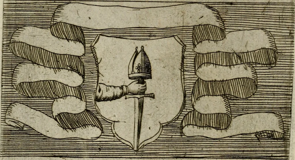 An illustration from De gli habiti delle religioni con le armi e breue descrittion loro, libro primo[-terza], 1626, leaf 83