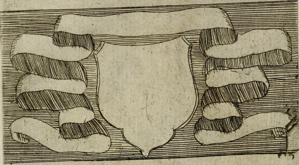 An illustration from De gli habiti delle religioni con le armi e breue descrittion loro, libro primo[-terza], 1626, leaf 87