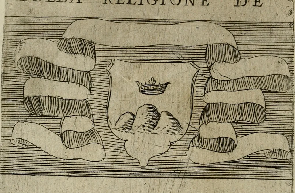 An illustration from De gli habiti delle religioni con le armi e breue descrittion loro, libro primo[-terza], 1626, leaf 97