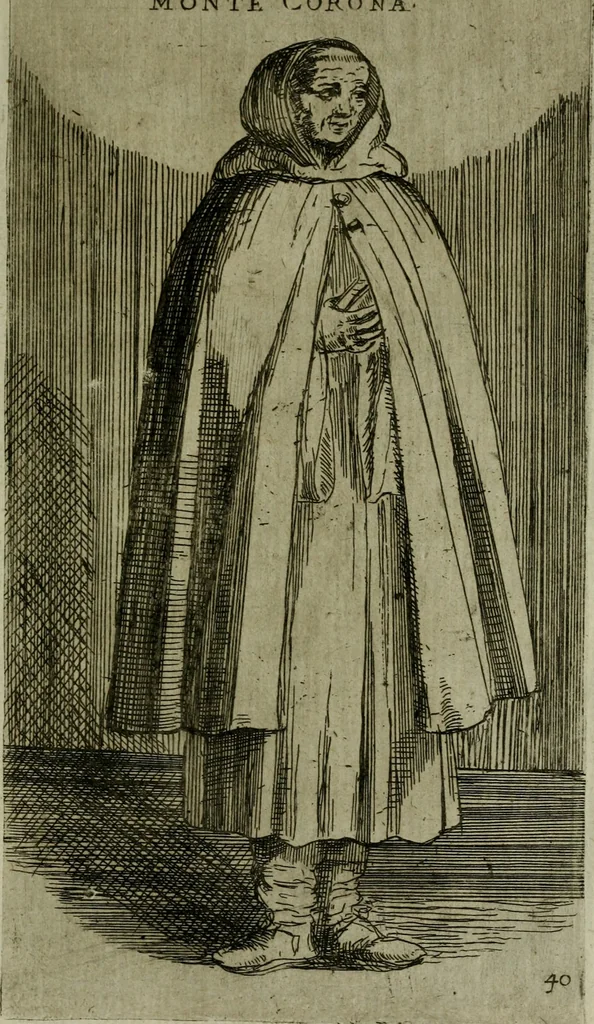 An illustration from De gli habiti delle religioni con le armi e breue descrittion loro, libro primo[-terza], 1626, leaf 98