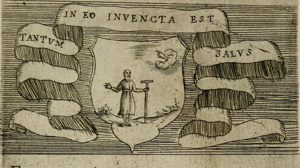 An illustration from De gli habiti delle religioni con le armi e breue descrittion loro, libro primo[-terza], 1626, leaf 99