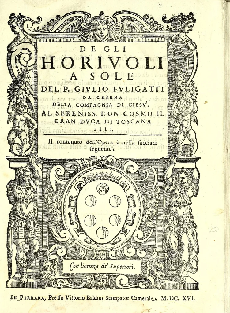 An illustration from De gli horiuoli a sole, 1616, leaf 5