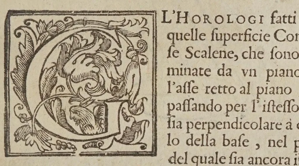 An illustration from De gli horologi solari, 1638, leaf 151