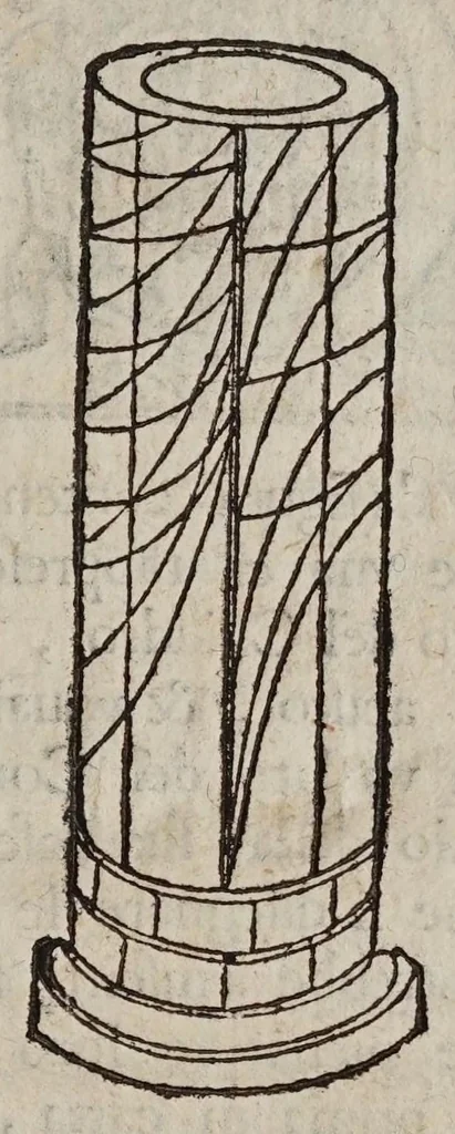 An illustration from De gli horologi solari, 1638, leaf 223