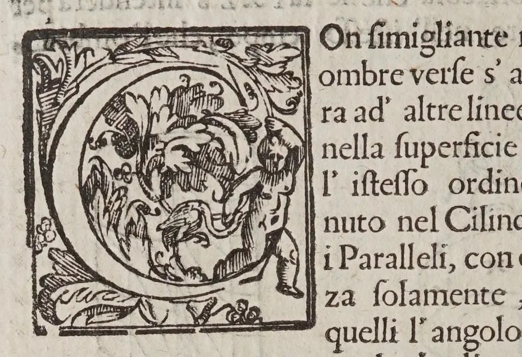 An illustration from De gli horologi solari, 1638, leaf 224