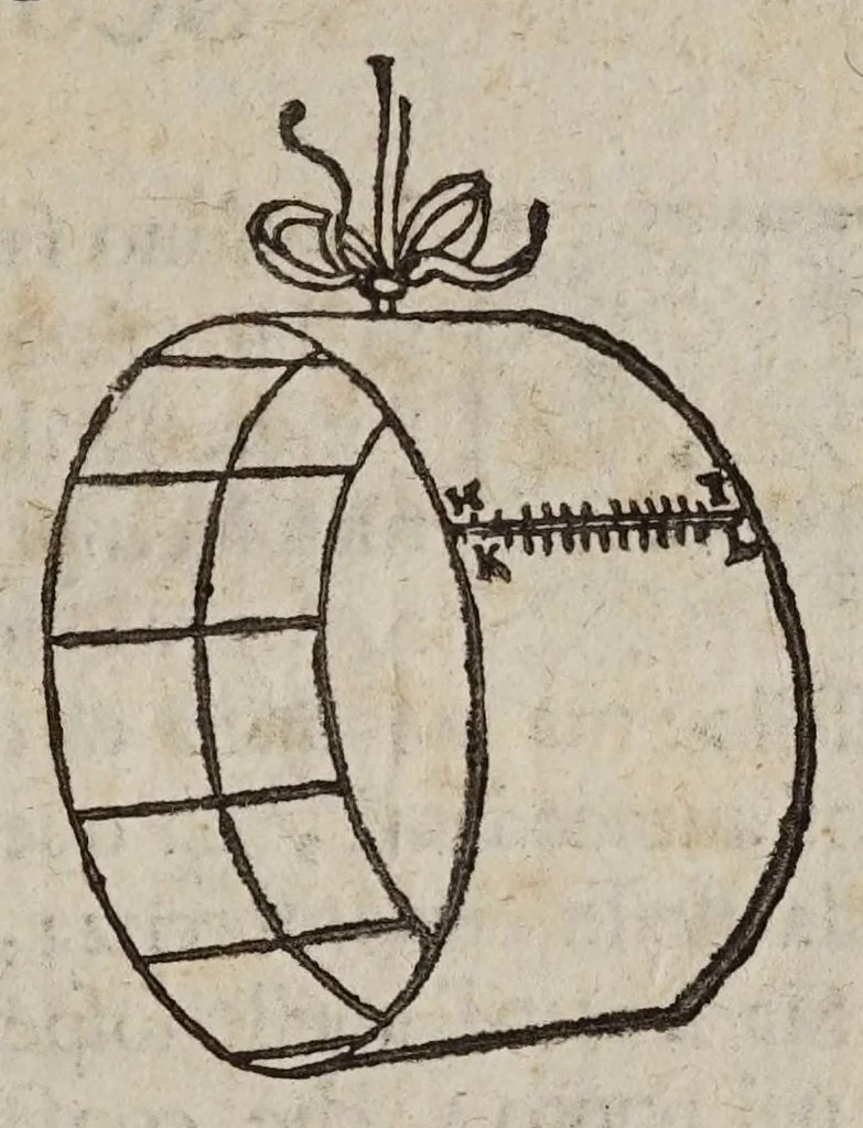An illustration from De gli horologi solari, 1638, leaf 231