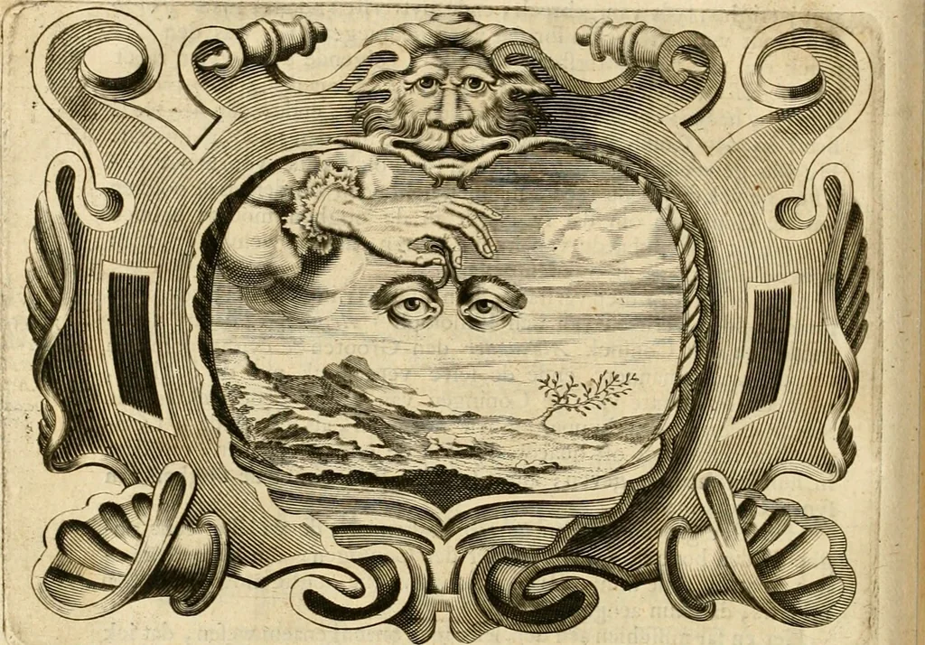 An illustration from De goddelycke voorsienigheydt uytgebeeldt in Joseph onder-coninck van Egypten : verciert met sinne-beelden ende sede-leeringen, 1710, leaf 209