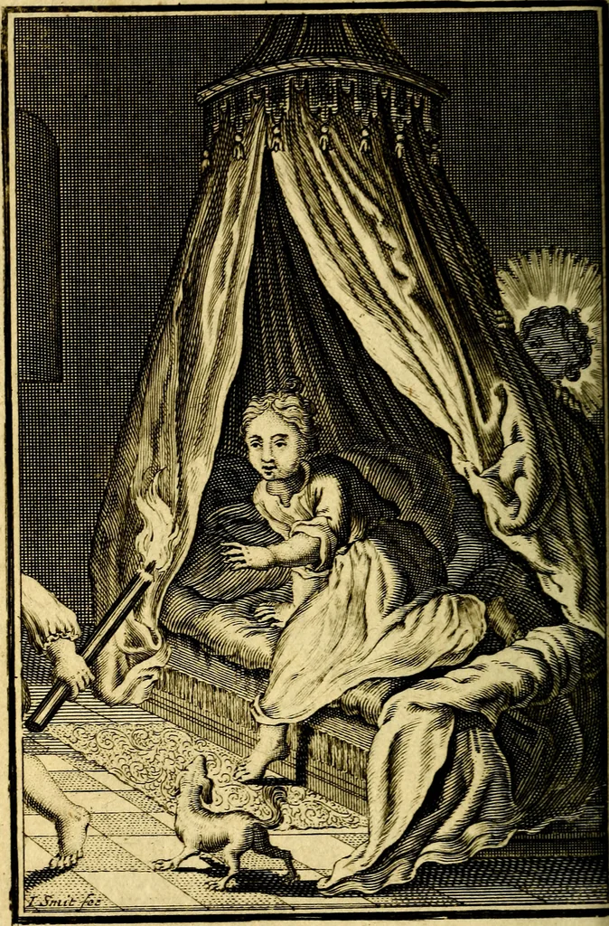 An illustration from De godlievende ziel, 1749, leaf 101