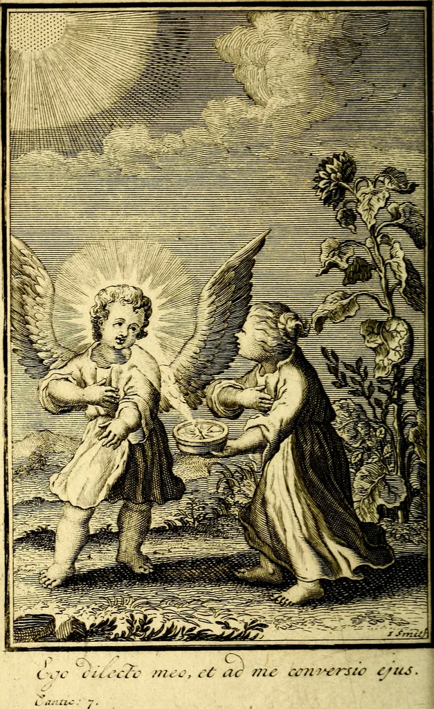 An illustration from De godlievende ziel, 1749, leaf 125
