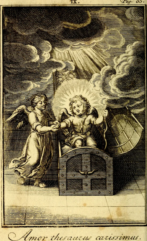 An illustration from De godlievende ziel, 1749, leaf 193