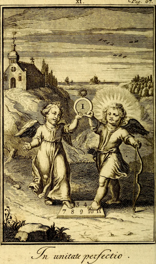 An illustration from De godlievende ziel, 1749, leaf 199