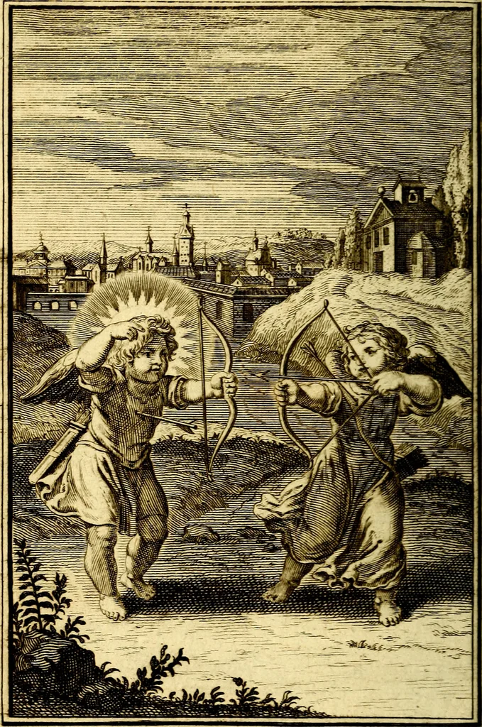 An illustration from De godlievende ziel, 1749, leaf 205
