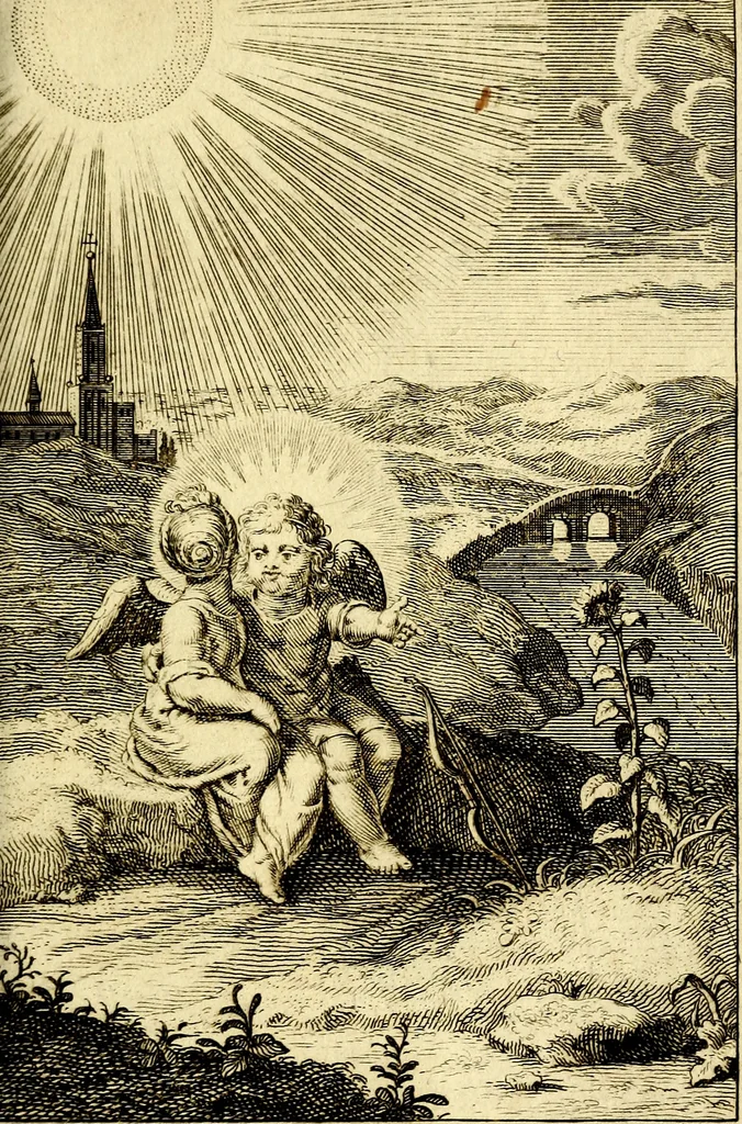 An illustration from De godlievende ziel, 1749, leaf 214