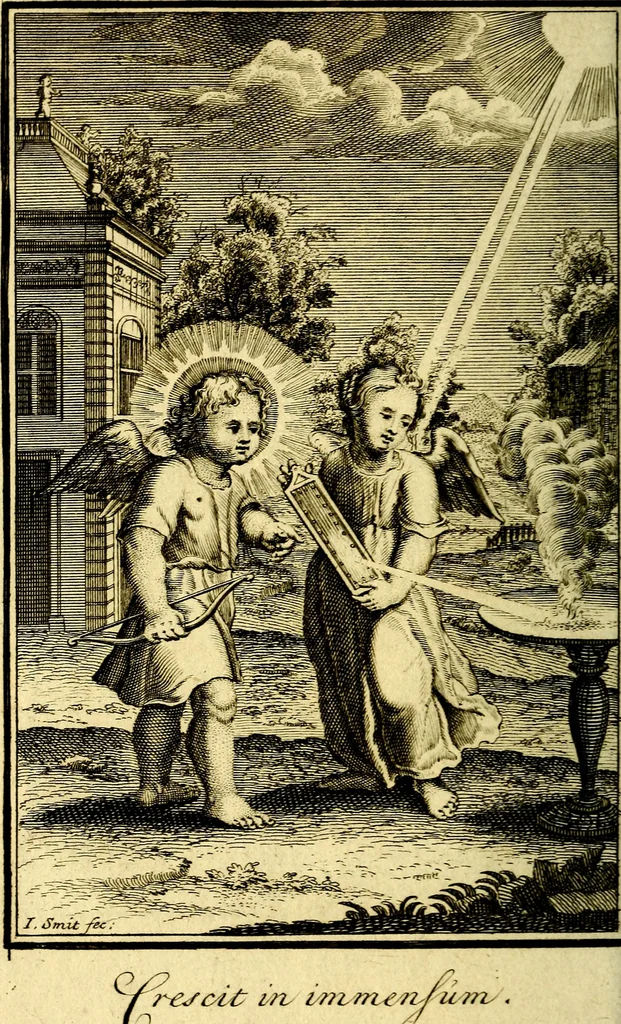 An illustration from De godlievende ziel, 1749, leaf 217