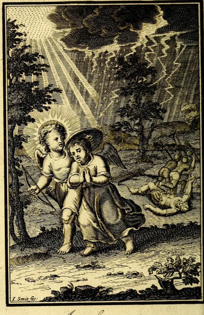 An illustration from De godlievende ziel, 1749, leaf 229