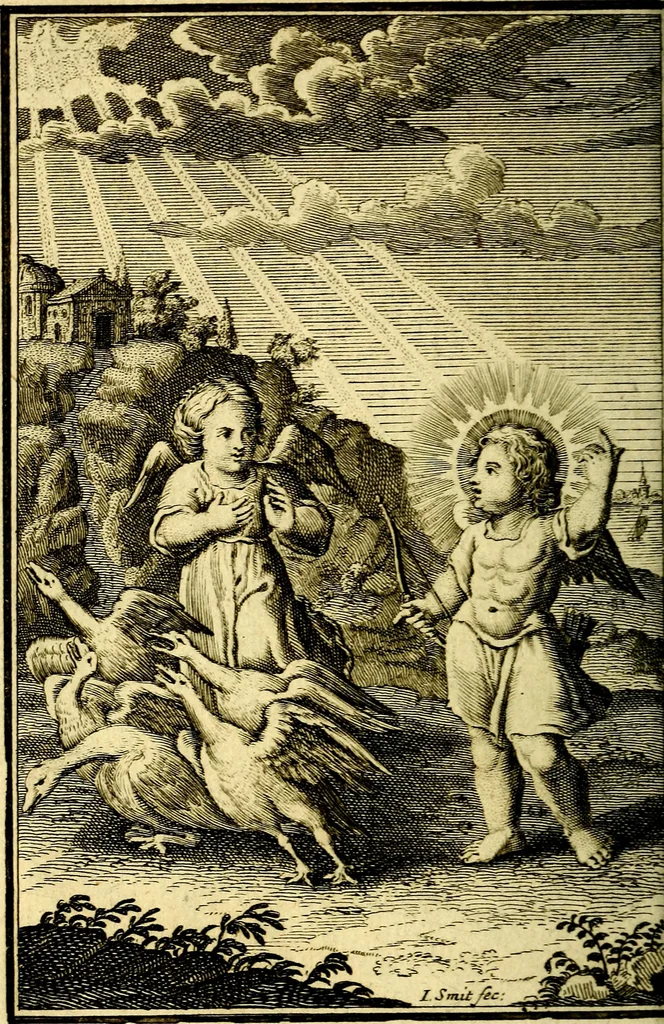 An illustration from De godlievende ziel, 1749, leaf 235