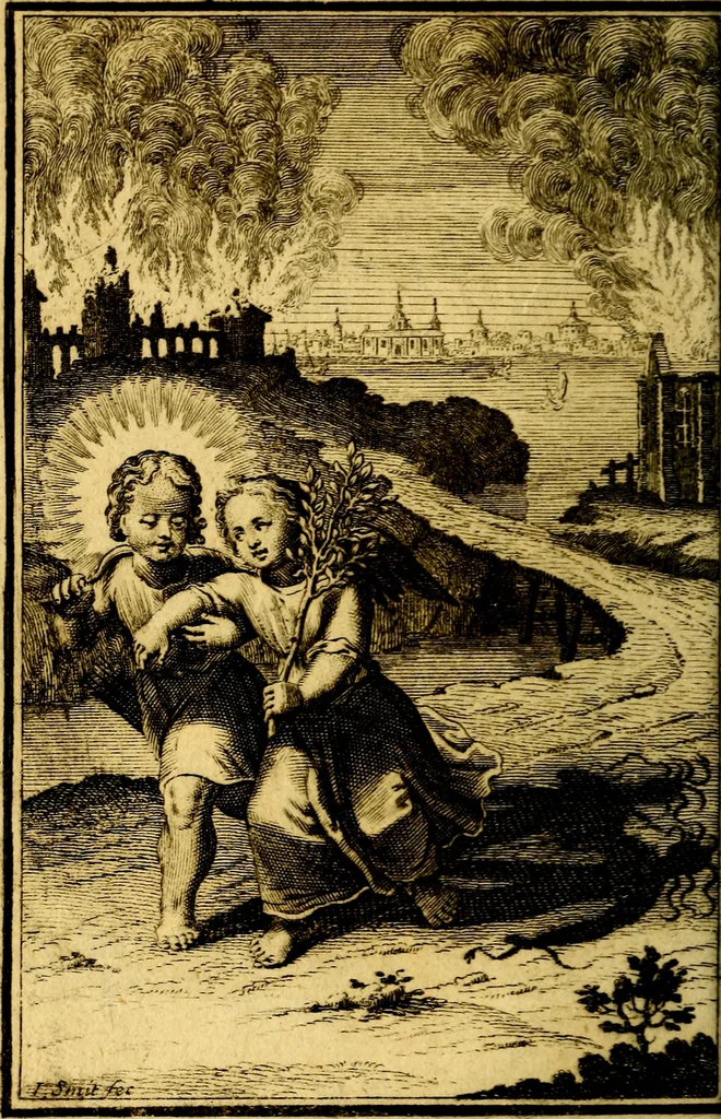 An illustration from De godlievende ziel, 1749, leaf 241