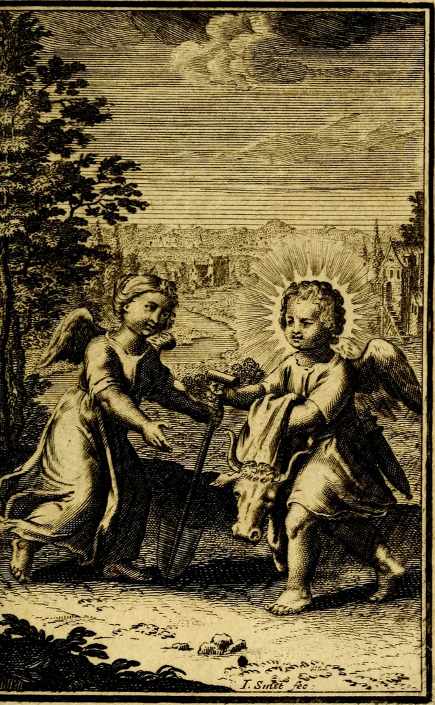 An illustration from De godlievende ziel, 1749, leaf 244
