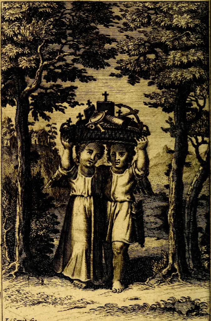 An illustration from De godlievende ziel, 1749, leaf 247