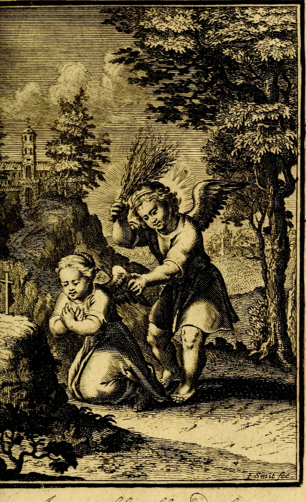 An illustration from De godlievende ziel, 1749, leaf 250