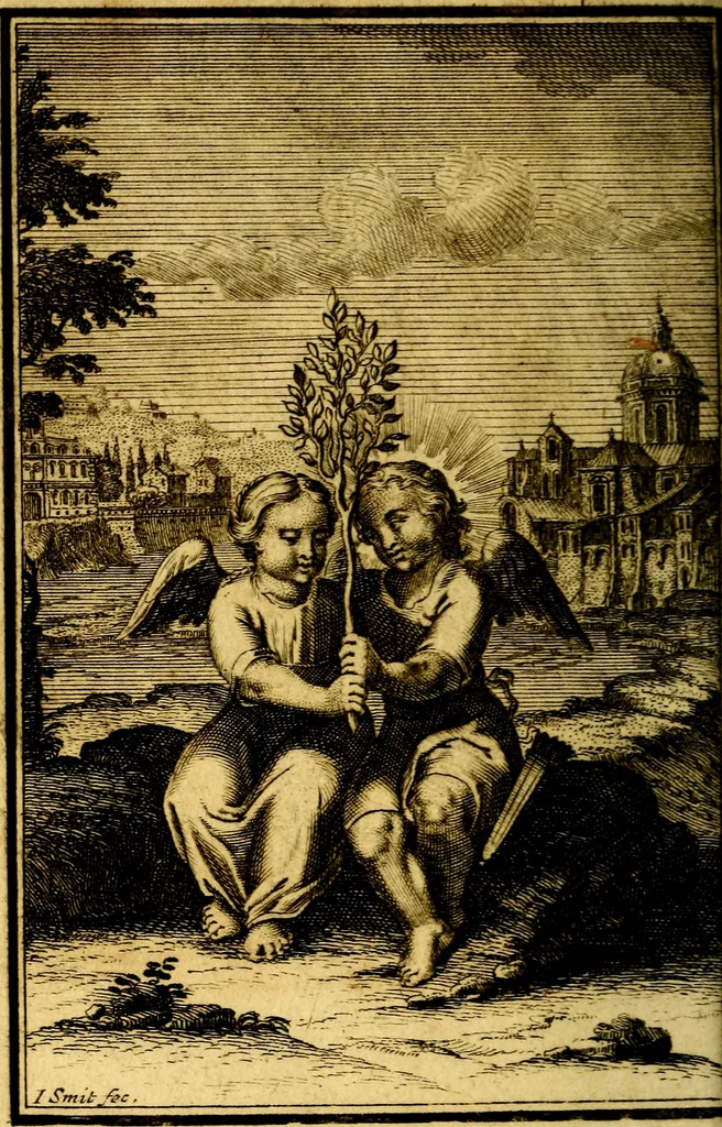 An illustration from De godlievende ziel, 1749, leaf 253