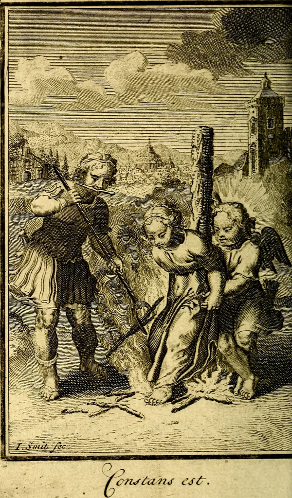 An illustration from De godlievende ziel, 1749, leaf 271