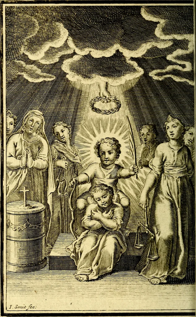 An illustration from De godlievende ziel, 1749, leaf 289