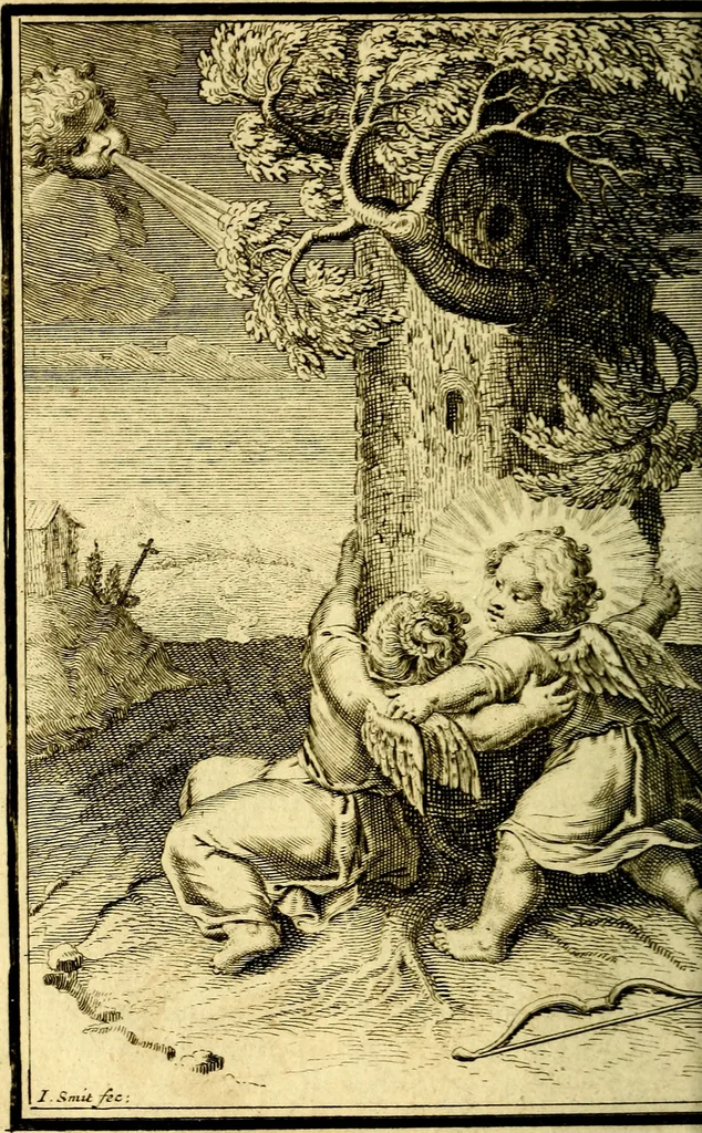 An illustration from De godlievende ziel, 1749, leaf 295
