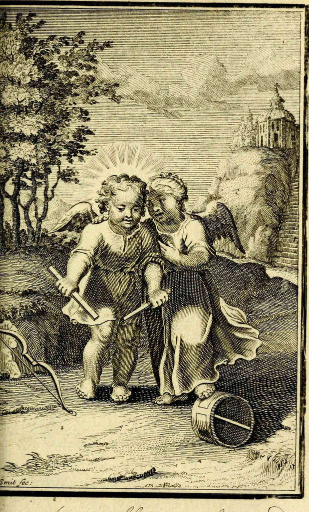 An illustration from De godlievende ziel, 1749, leaf 298