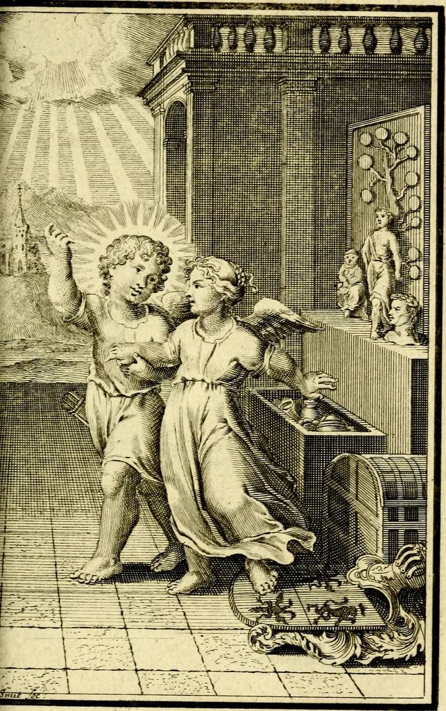 An illustration from De godlievende ziel, 1749, leaf 304
