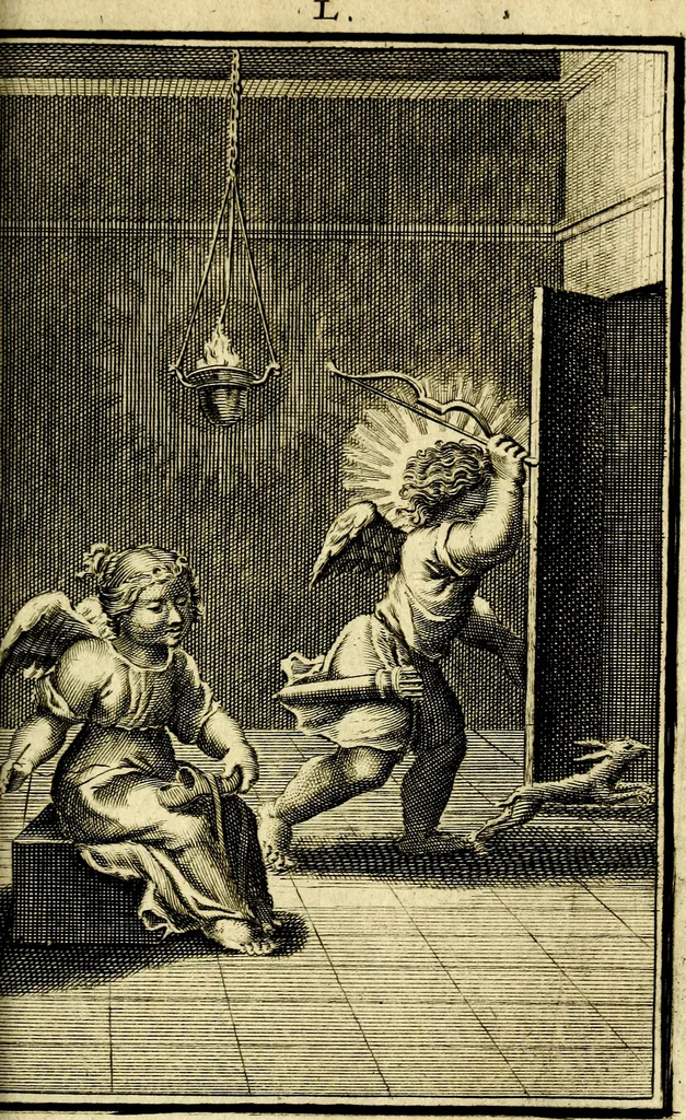 An illustration from De godlievende ziel, 1749, leaf 316