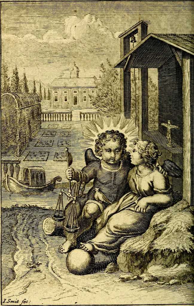 An illustration from De godlievende ziel, 1749, leaf 319