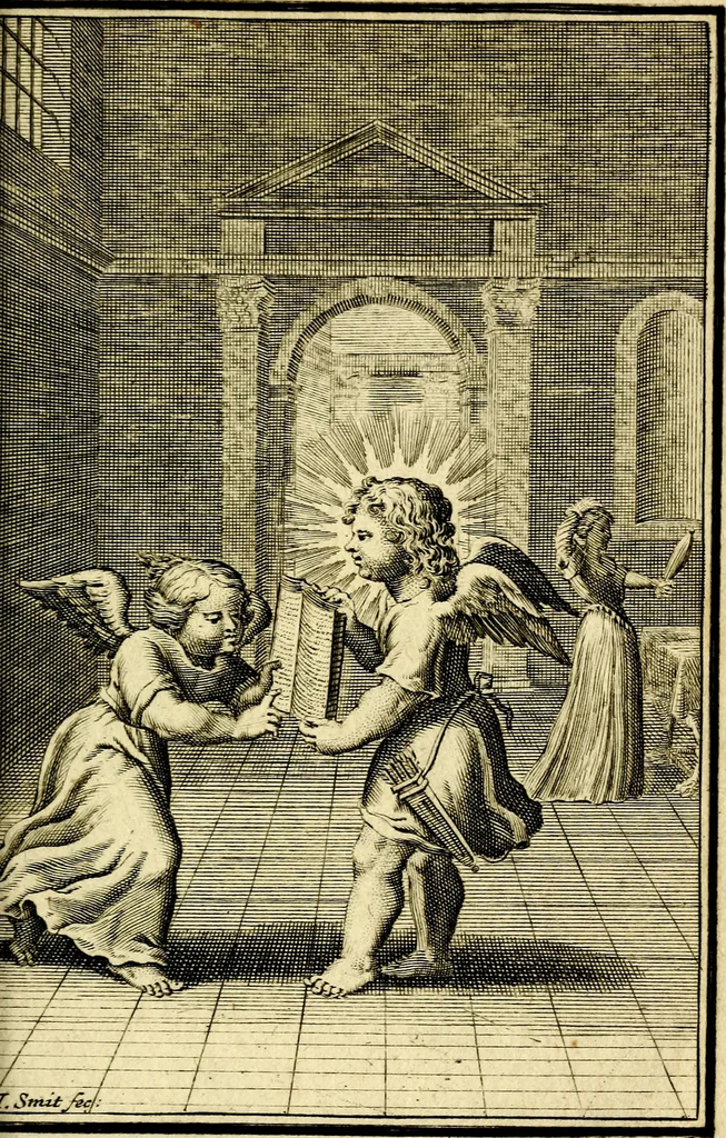 An illustration from De godlievende ziel, 1749, leaf 328