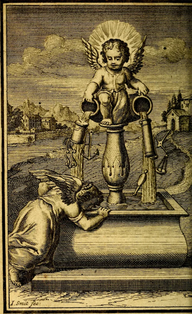 An illustration from De godlievende ziel, 1749, leaf 337