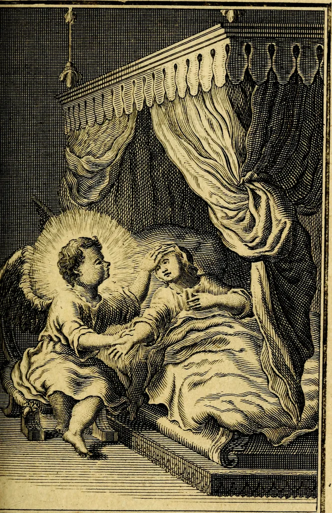 An illustration from De godlievende ziel, 1749, leaf 34