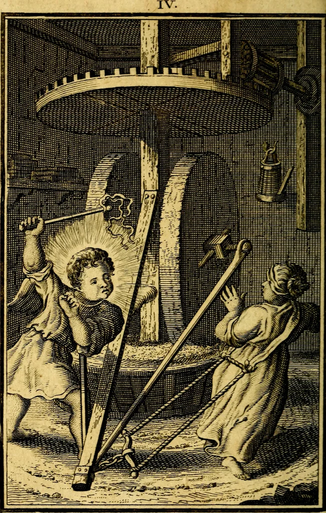 An illustration from De godlievende ziel, 1749, leaf 37
