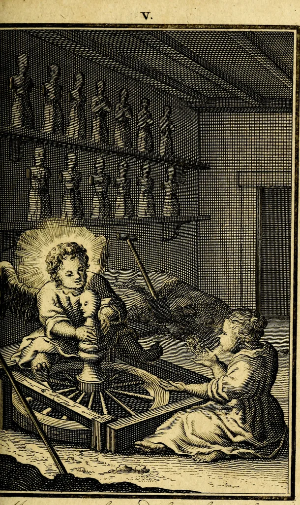 An illustration from De godlievende ziel, 1749, leaf 40