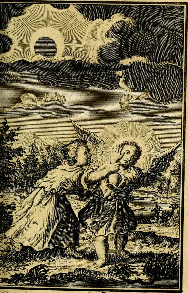 An illustration from De godlievende ziel, 1749, leaf 46