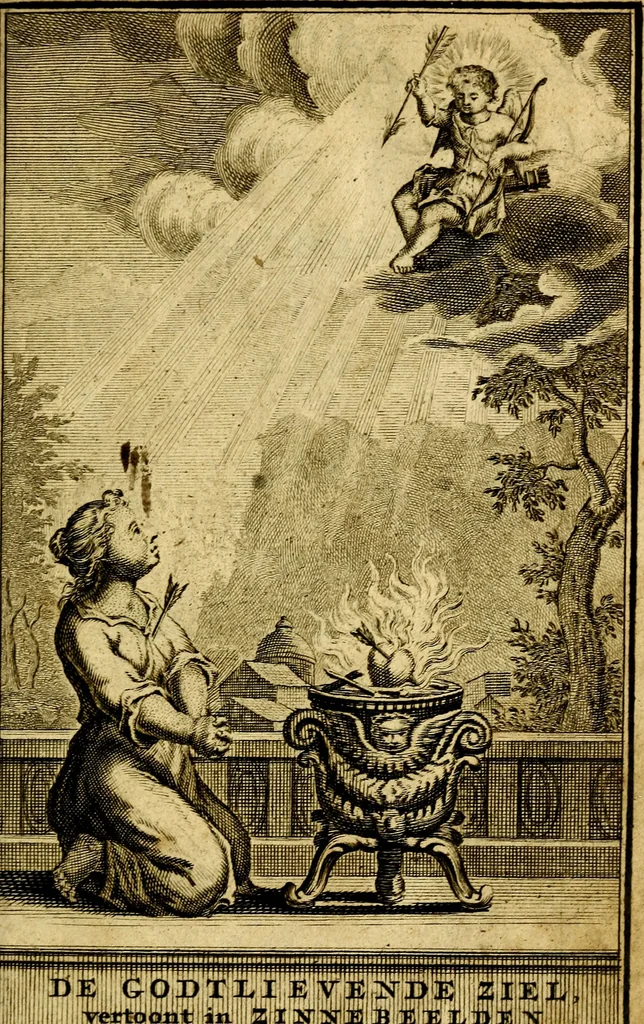 An illustration from De godlievende ziel, 1749, leaf 6