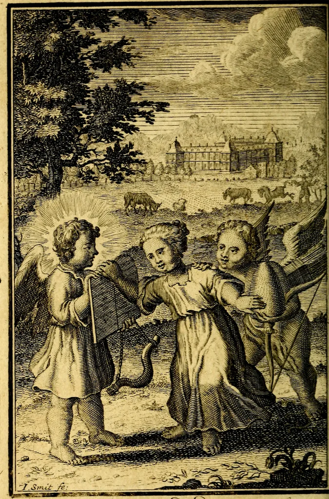 An illustration from De godlievende ziel, 1749, leaf 71