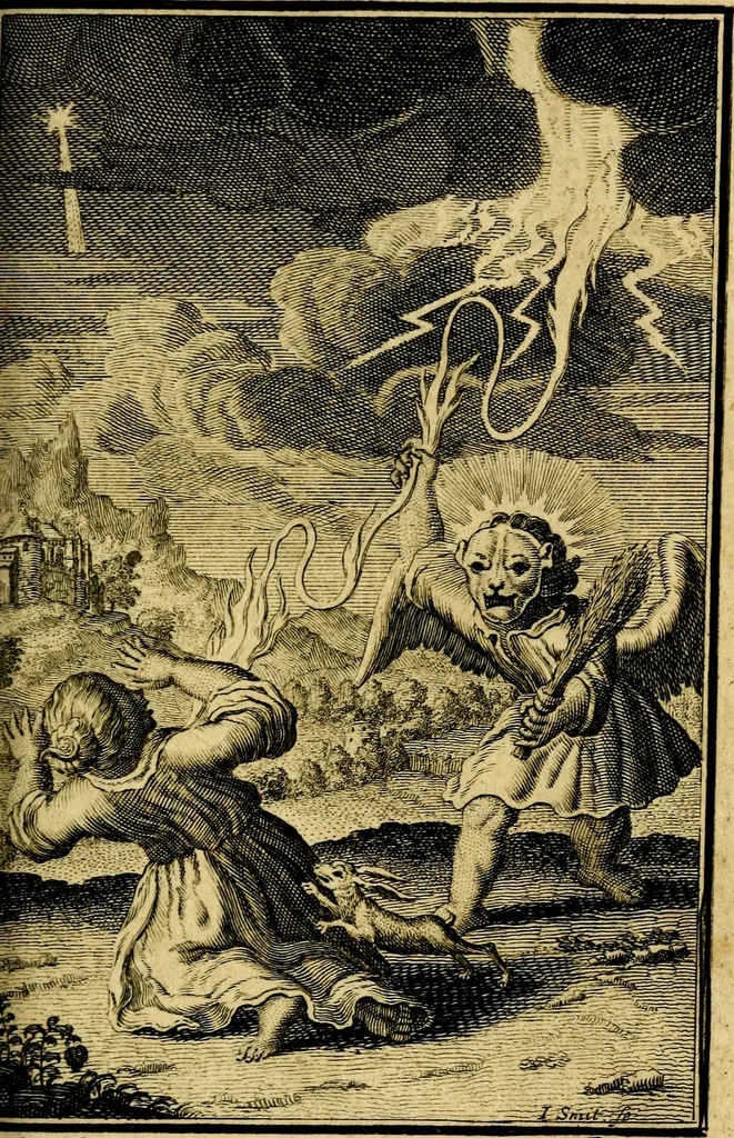 An illustration from De godlievende ziel, 1749, leaf 80