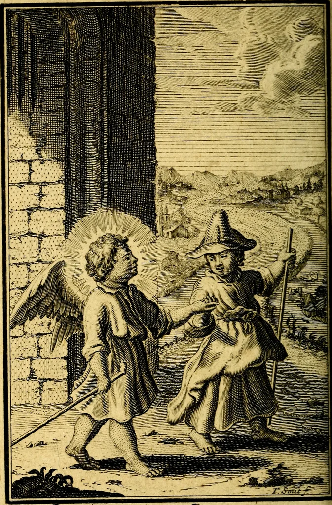An illustration from De godlievende ziel, 1749, leaf 89