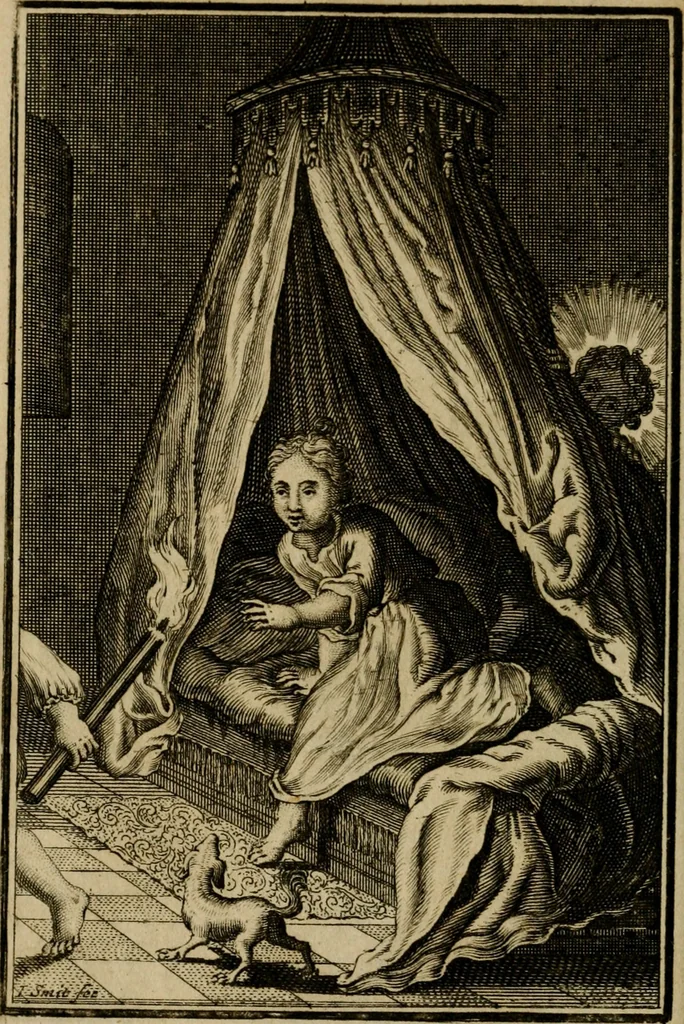 An illustration from De godlievende ziel vertoont in zinnebeelden, 1737, leaf 101
