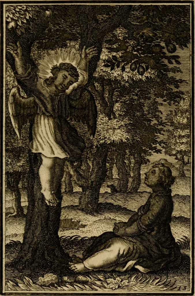An illustration from De godlievende ziel vertoont in zinnebeelden, 1737, leaf 110