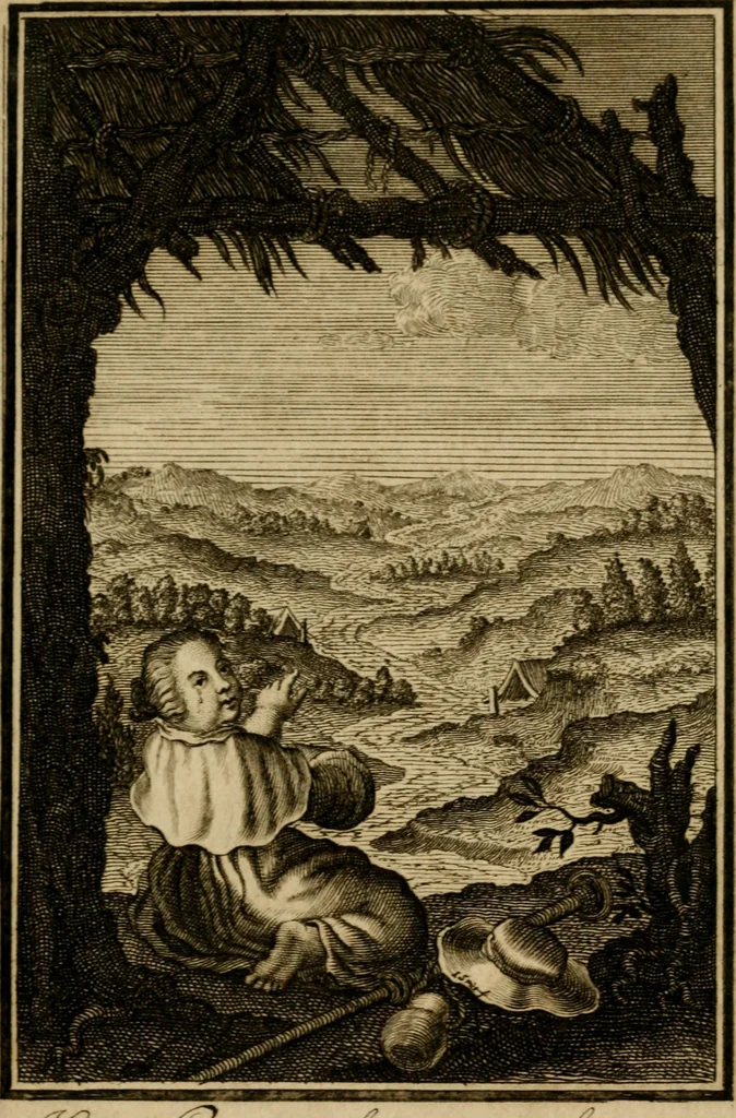 An illustration from De godlievende ziel vertoont in zinnebeelden, 1737, leaf 134