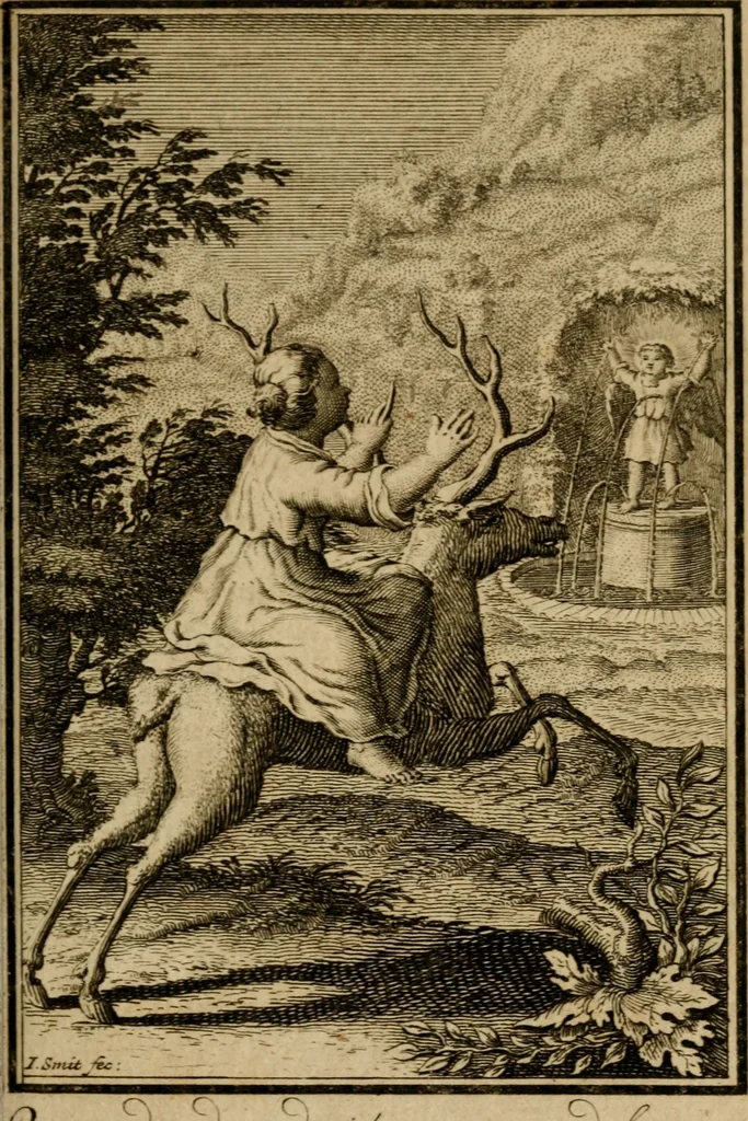 An illustration from De godlievende ziel vertoont in zinnebeelden, 1737, leaf 146
