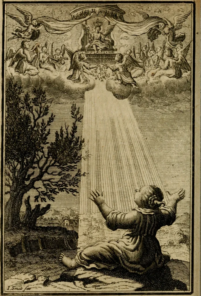 An illustration from De godlievende ziel vertoont in zinnebeelden, 1737, leaf 155