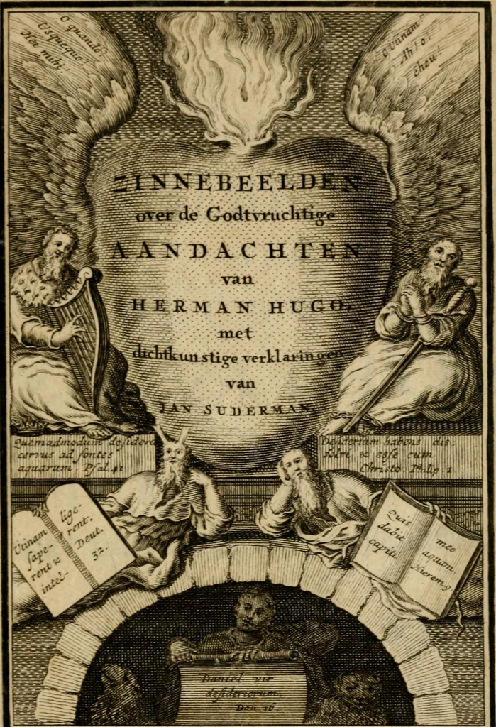 An illustration from De godlievende ziel vertoont in zinnebeelden, 1737, leaf 16